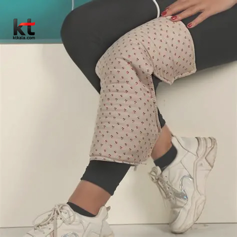 زانو بند حرارتی ساق کوتاه با پارچه مخمل گرمه